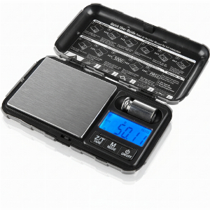 Super Heroes Digital Waage Schwarz mit stoßfestem Gehäuse 0,01g-100g
