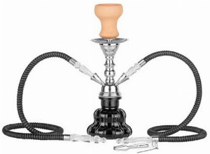 Super Heroes Shisha 2er schwarz/silber 