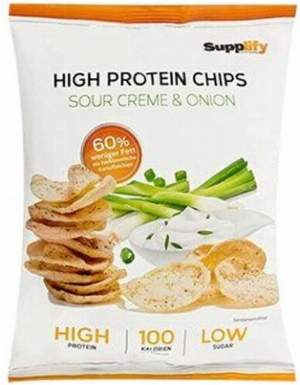 Supplify High Protein Chips Sour Cream & Onion 50g Chips Tüte