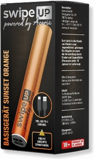 Swipe UP powered by Avoria Akkuträger Sunset Orange