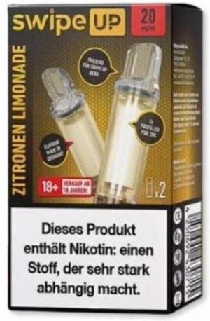 Swipe UP powered by Avoria Zitronen Limonade Prefilled Pods 2x2ml 20mg