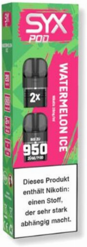 SYX Pod Cartridge Watermelon Ice 2x2ml 20mg