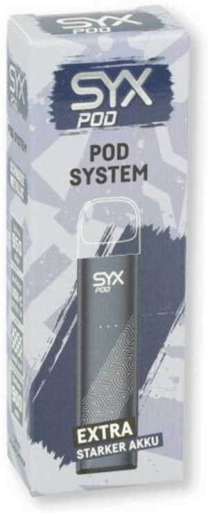 SYX Pod E-Zigarette Schwarz Metallic