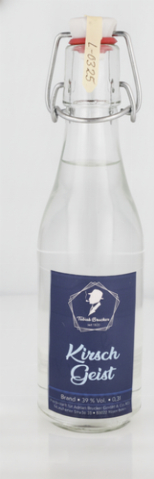 Tabak Brucker Kirsch Geist 39% Vol. 300ml