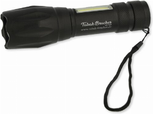 Tabak Brucker wiederaufladbare Taschenlampe Schwarz