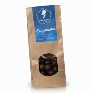 Tabak Brucker Zuagroaster Kaffeebohnen in zarter dunkler Schokolade 100g