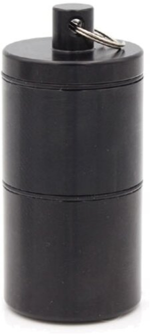 Tabak Vorratsdose 2-teilig schwarz