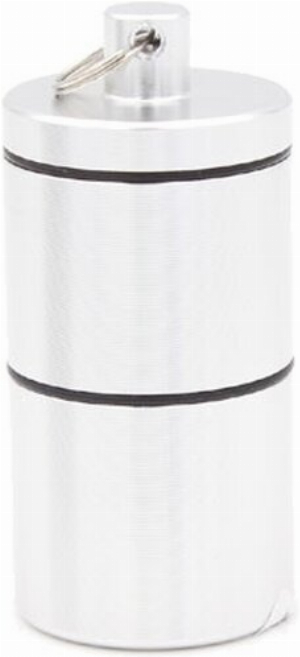 Tabak Vorratsdose 2-teilig silver
