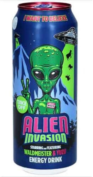 Take Off Alien Invasion Energy Drink