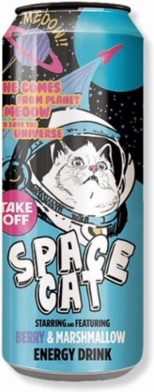 Take Off Space Cat Berry & Marshmallow Energy Drink 500ml