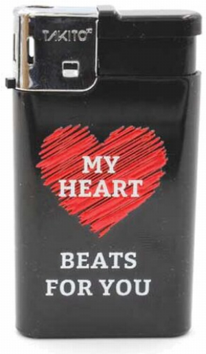 Takito Elektronikfeuerzeug My heart beats for you Motiv