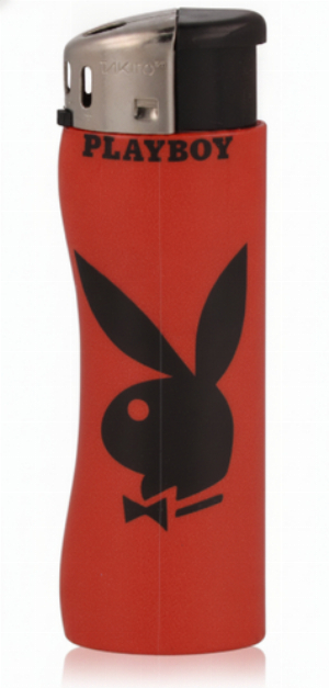 Takito Feuerzeug Maxi Electronic Curve Playboy rot