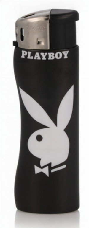 Takito Feuerzeug Maxi Electronic Curve Playboy schwarz