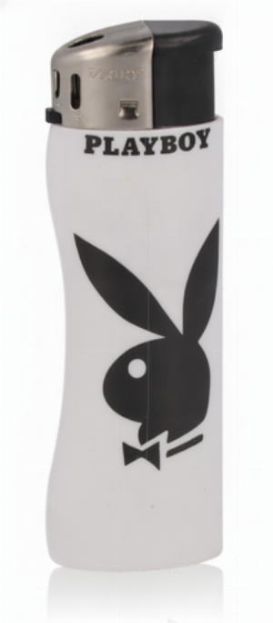 Takito Feuerzeug Maxi Electronic Curve Playboy weiß