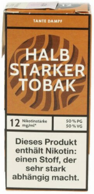Tante Dampf  Liquid Halb Starker Tobak 12mg