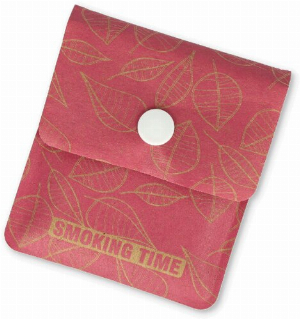 Taschenascher aus Recyclingmaterial mit Folie rosa
