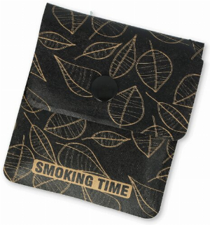 Taschenascher aus Recyclingmaterial mit Folie schwarz