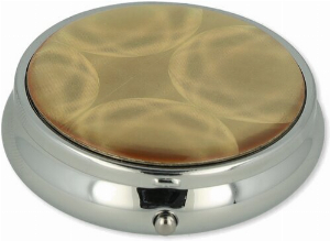 Taschenascher Glitter rund Gold