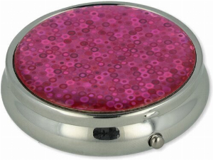 Taschenascher Glitter rund Rosa