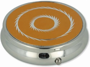 Taschenascher Kreise rund Orange