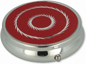 Taschenascher Kreise rund Rot