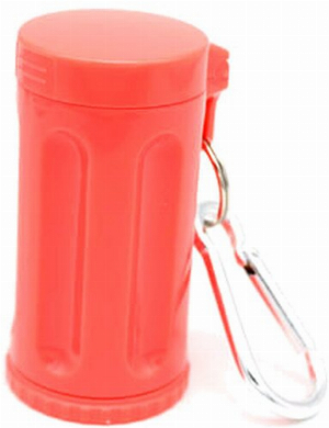 Taschenascher Mülltonne mit Glutkiller Orange