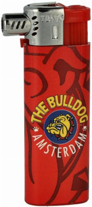 The Bulldog Amsterdam Pfeifenfeuerzeug rot