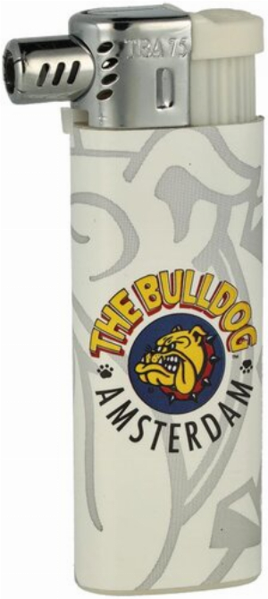 The Bulldog Amsterdam Pfeifenfeuerzeug weiß