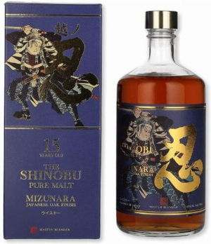 The Shinobu 15 Jahre Pure Malt Mizunara Japenese Oak Finish Whisky 43% Vol. 0,7 L