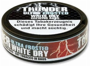 Thunder Chewing Bags Ultra Strong Frosted White Dry 13,2g