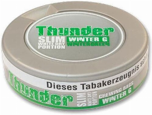 Thunder Chewing Bags Slim White Dry Winter G 13,2g Dose 