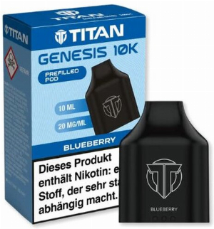 Titan Genesis 10K Prefilled Pod Blueberry 10ml 20mg