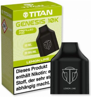 Titan Genesis 10K Prefilled Pod Lemon Lime 10ml 20mg