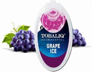 Tobaliq Aroma Kapseln Grape Ice 1x100 Stück mit Stick