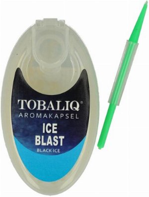 Tobaliq Aroma Kapseln Ice Blast (Black Ice) 1x100 Stück mit Stick
