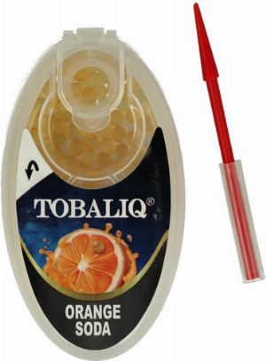 Tobaliq Aroma Kapseln Orange Soda 1x100 Stück mit Stick