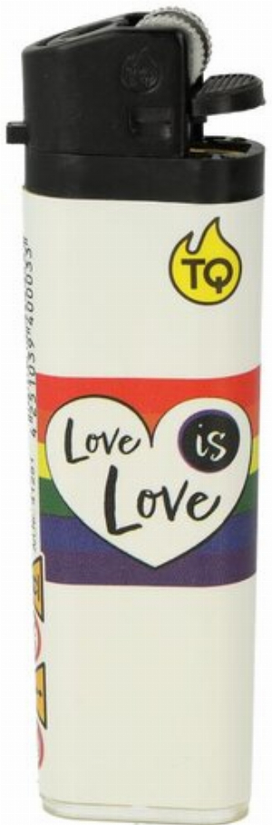 Tobaliq Einwegfeuerzeug Love is Love 2v5
