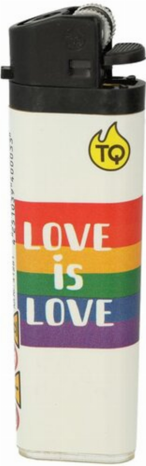 Tobaliq Einwegfeuerzeug Love is Love 4v5