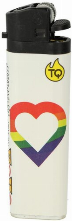 Tobaliq Einwegfeuerzeug Love is Love 5v5