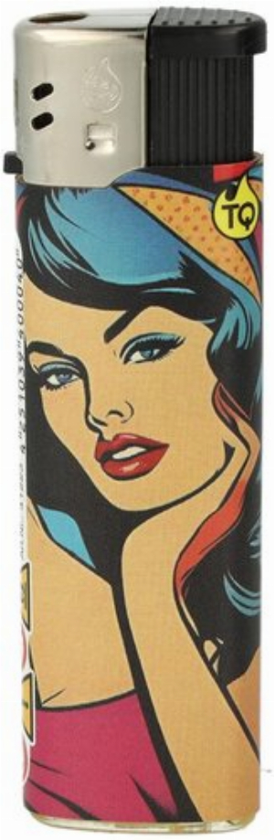 Tobaliq Feuerzeug Pop Art Woman 5v5