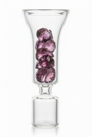 TobaliQ Glas-Zigarettenhalter Lila