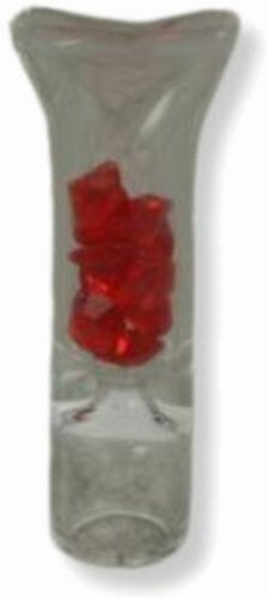 TobaliQ Glas-Zigarettenhalter Rot