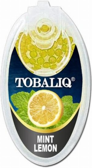 Tobaliq Mint Lemon Aromakapseln 1x 100 Stück mit Stick