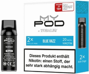 TobaliQ MyPOD Blue Razz 2x2ml Pods 20mg/ml