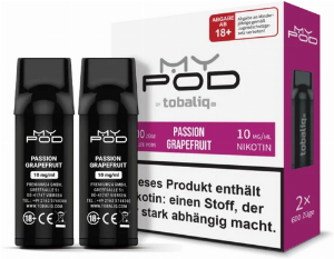 TobaliQ MyPOD Passion Grapefruit 2x2ml Pods 10mg/ml