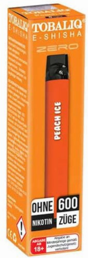 Tobaliq Smile Einweg E-Shisha Peach Ice ohne Nikotin