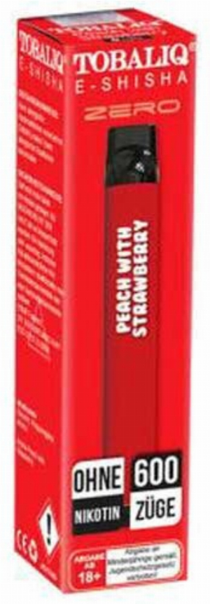 Tobaliq Smile Einweg E-Shisha Peach with Strawberry Ice ohne Nikotin