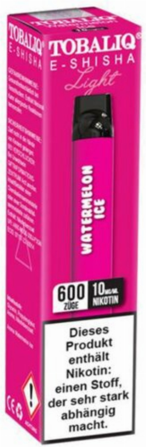 Tobaliq Smile Light Einweg E-Shisha Watermelon Ice 10mg