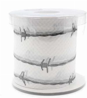 Toilettenpapier Stacheldraht