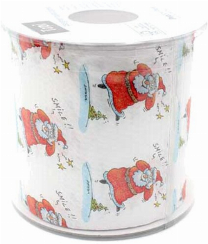 Toilettenpapier Weihnachtsmann Smile